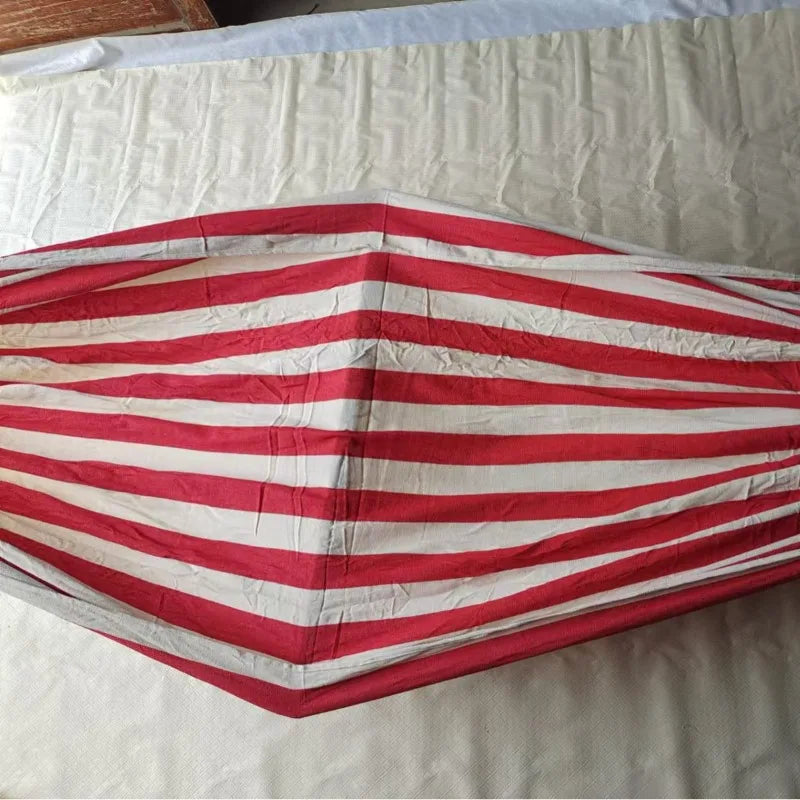Elegant Red and White Anti Rollover Hammock