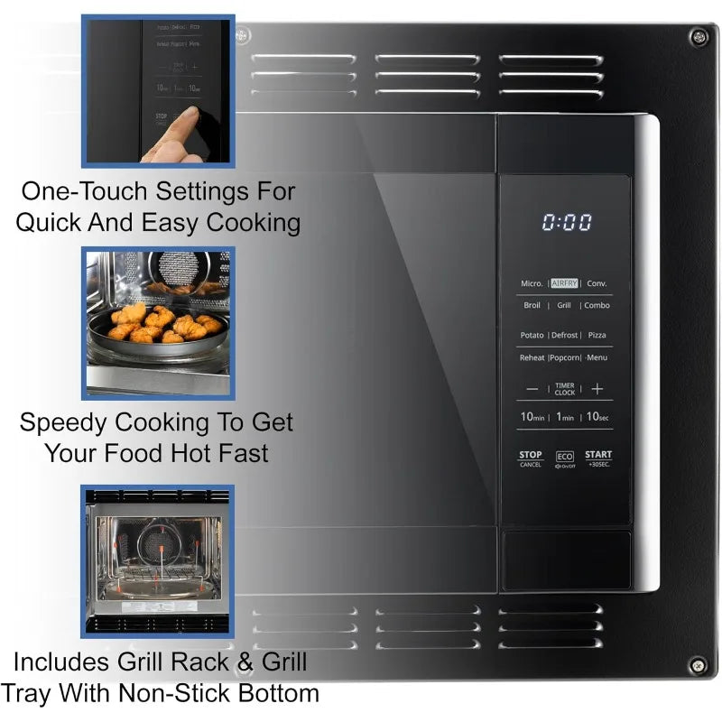 Wall Mounted RV Kitchen Air Fryer, Convection & Microwave