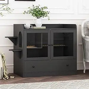 Side Table W/ Hidden Cat Condo and Litter Box
