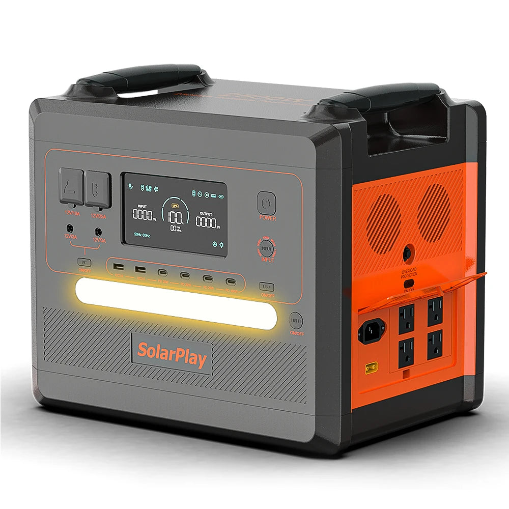 Portable Large Capacity Emergency Power w[ Solar