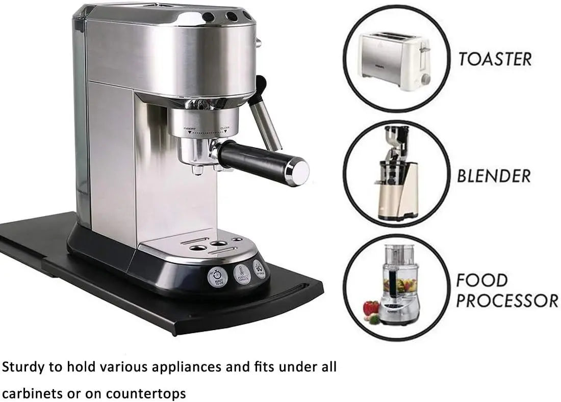 Handy Sliding Tray For Coffee Maker