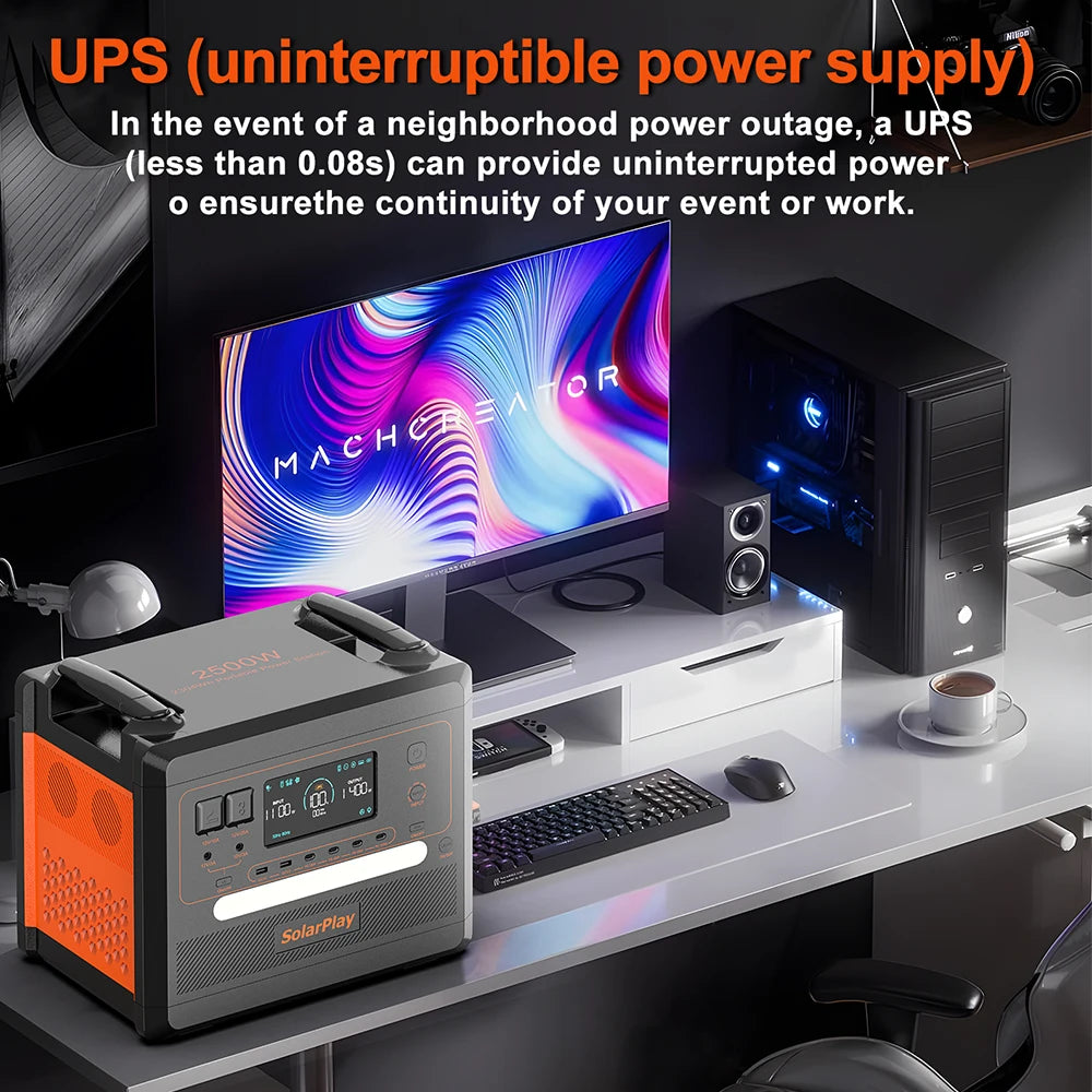 Portable Large Capacity Emergency Power w[ Solar