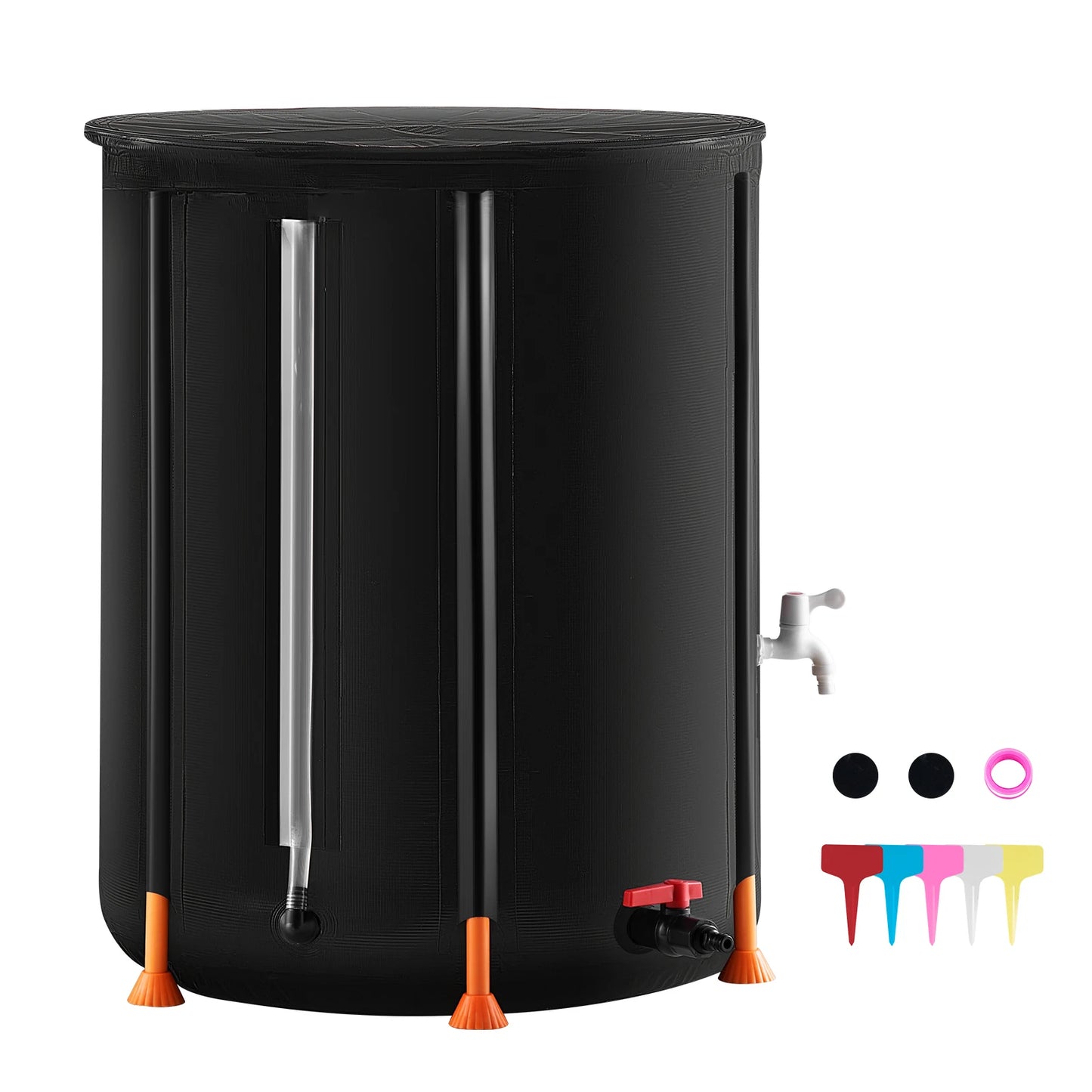 PVC Rainwater Collection System with Spigots&Overflow Kit