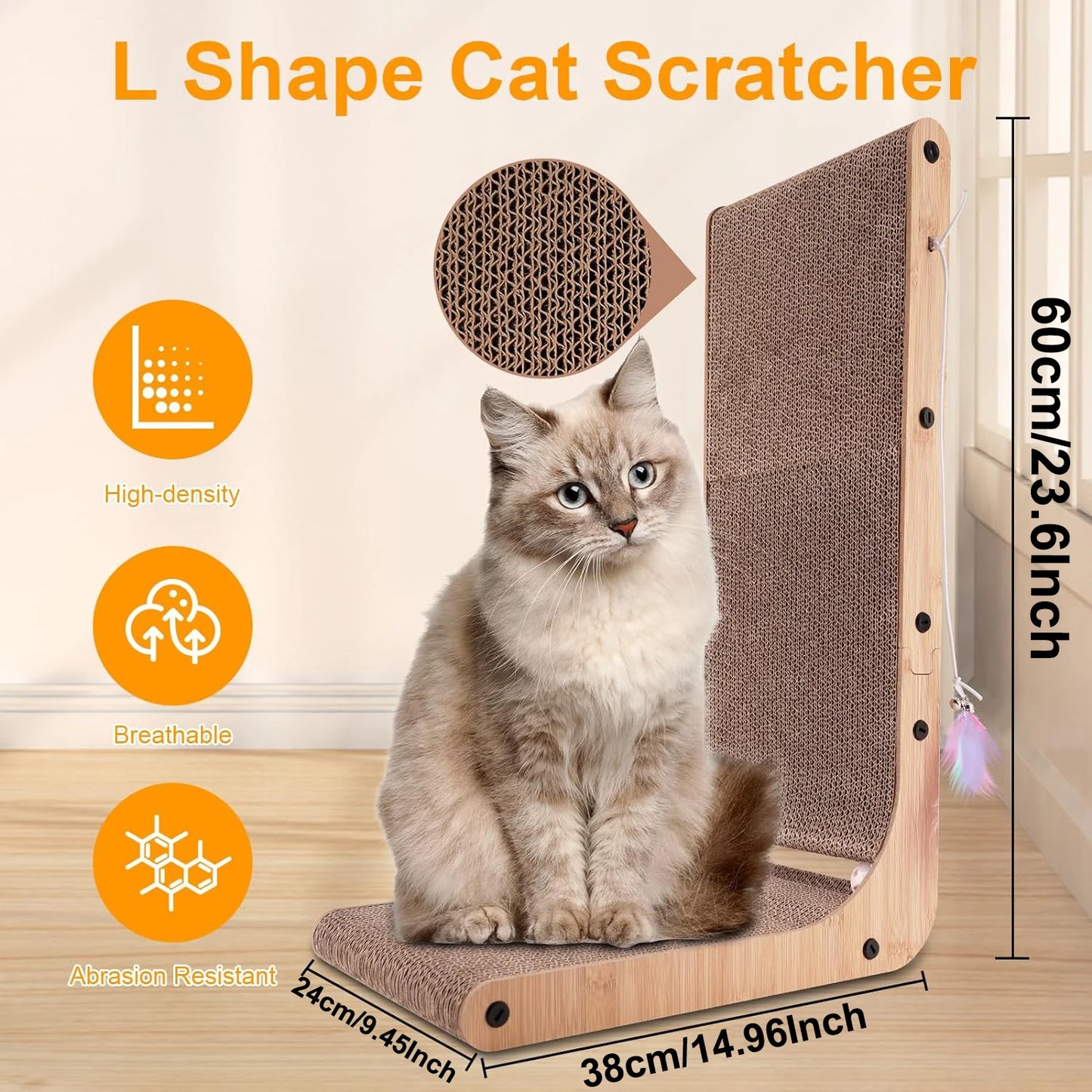 23.6 Inch Cat Scratchers for Indoor Cats