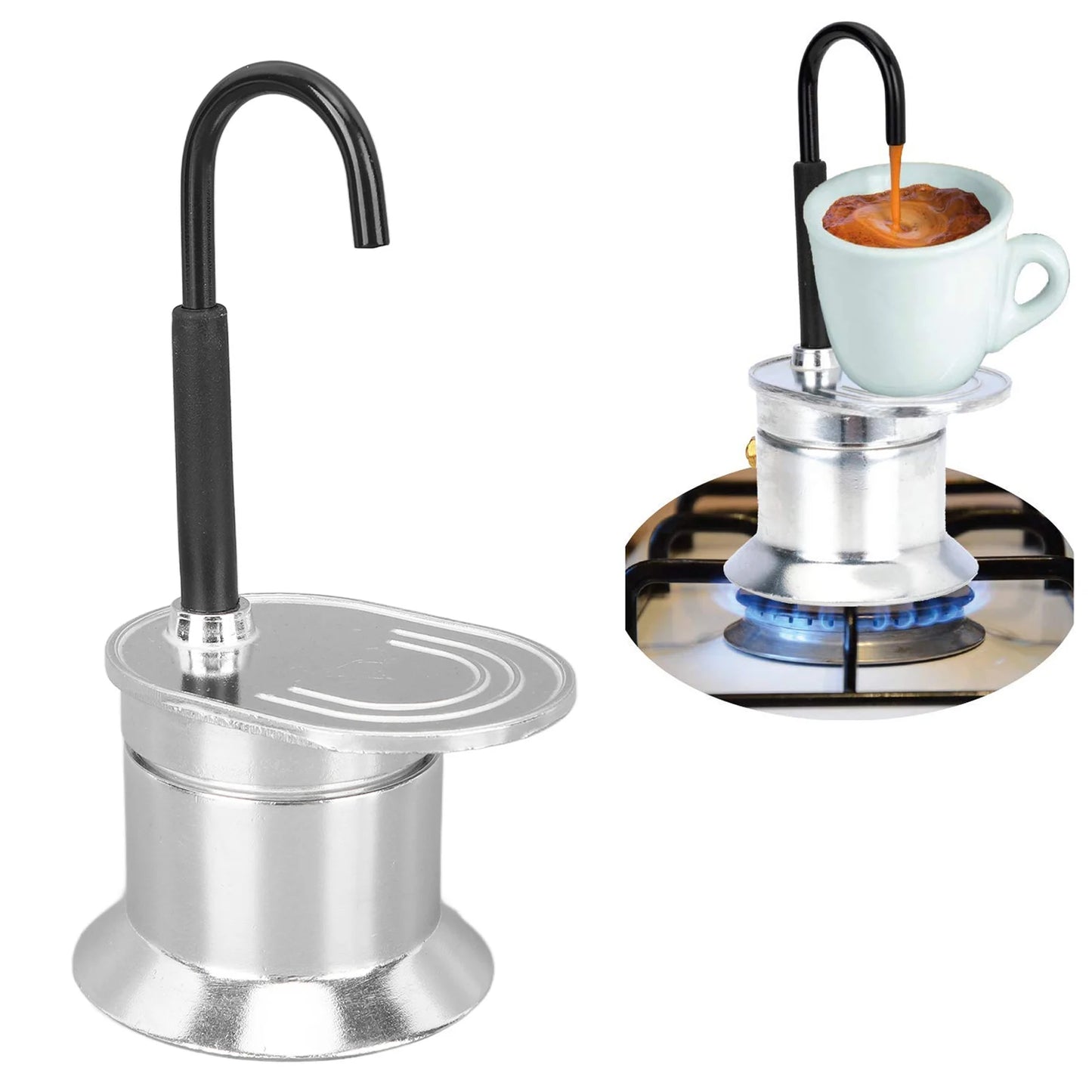 Single Tube Stovetop Italian Coffee Maker
