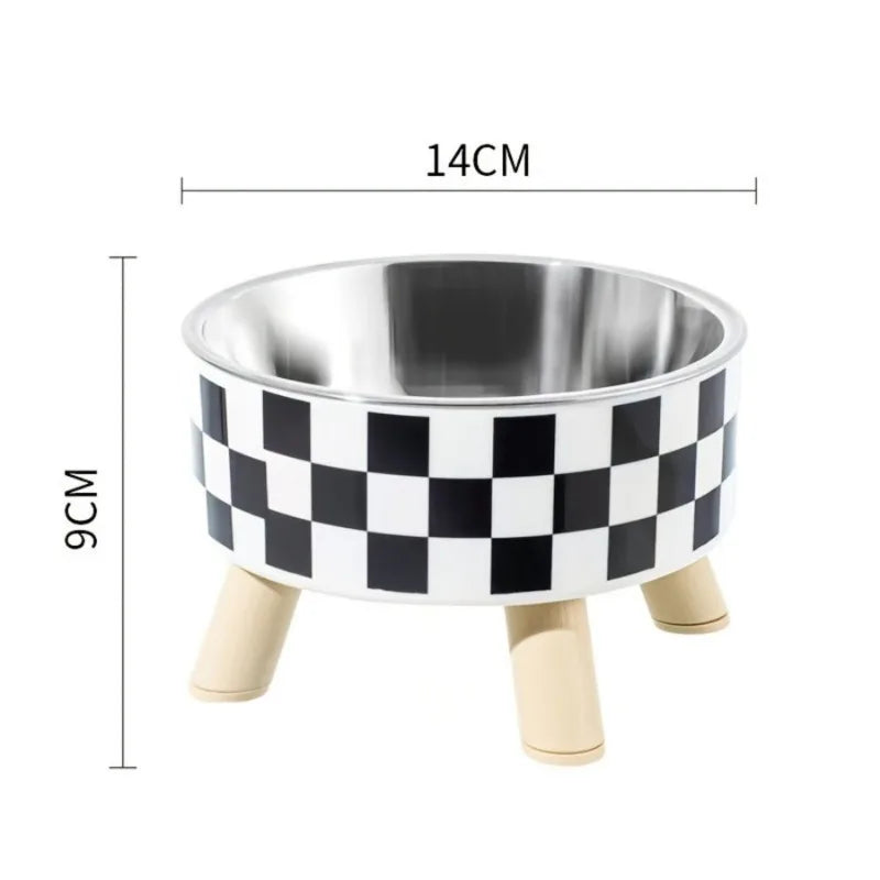 1pcs Elevated stainless steel cat bowl