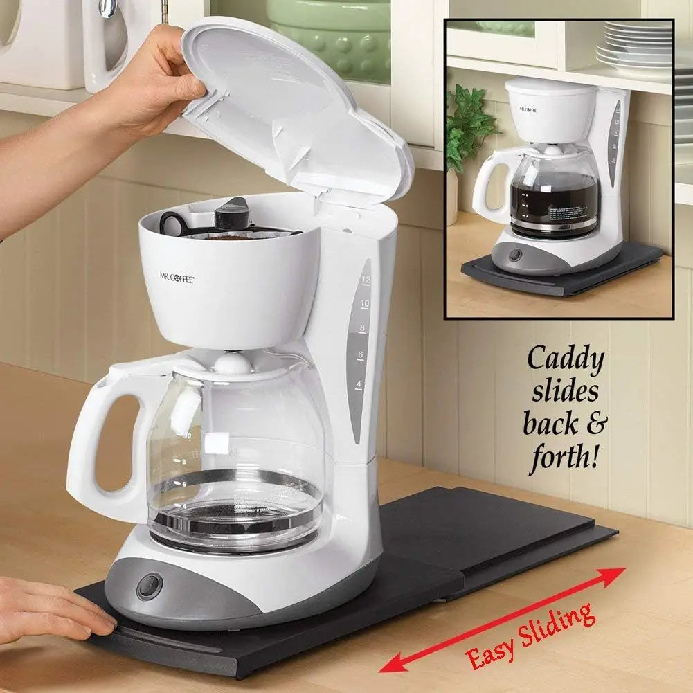 Handy Sliding Tray For Coffee Maker