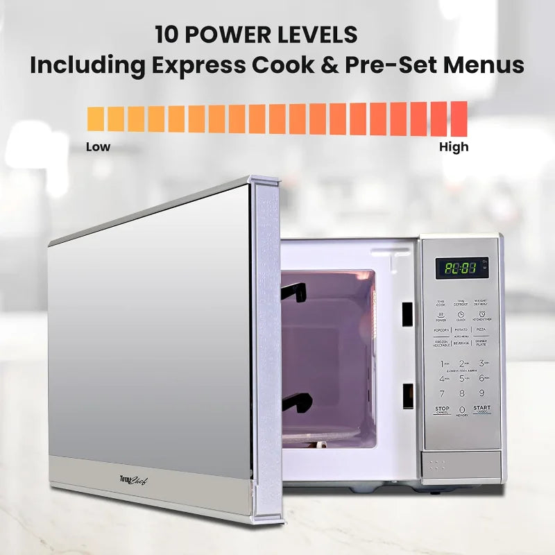 0.7 Cu Ft Stainless Steel Microwave Oven