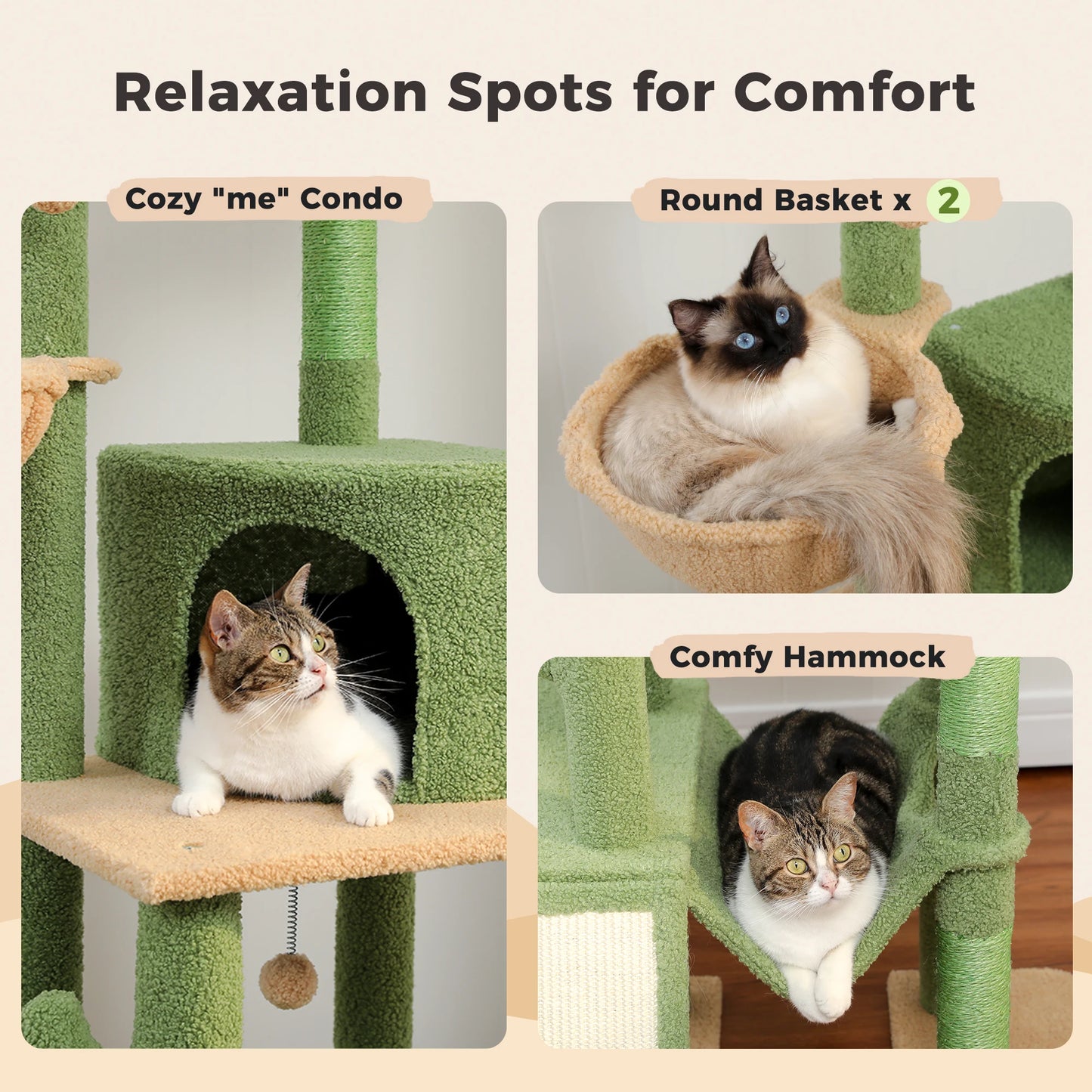 Floor to Ceiling Cat Tower 7 Tiers