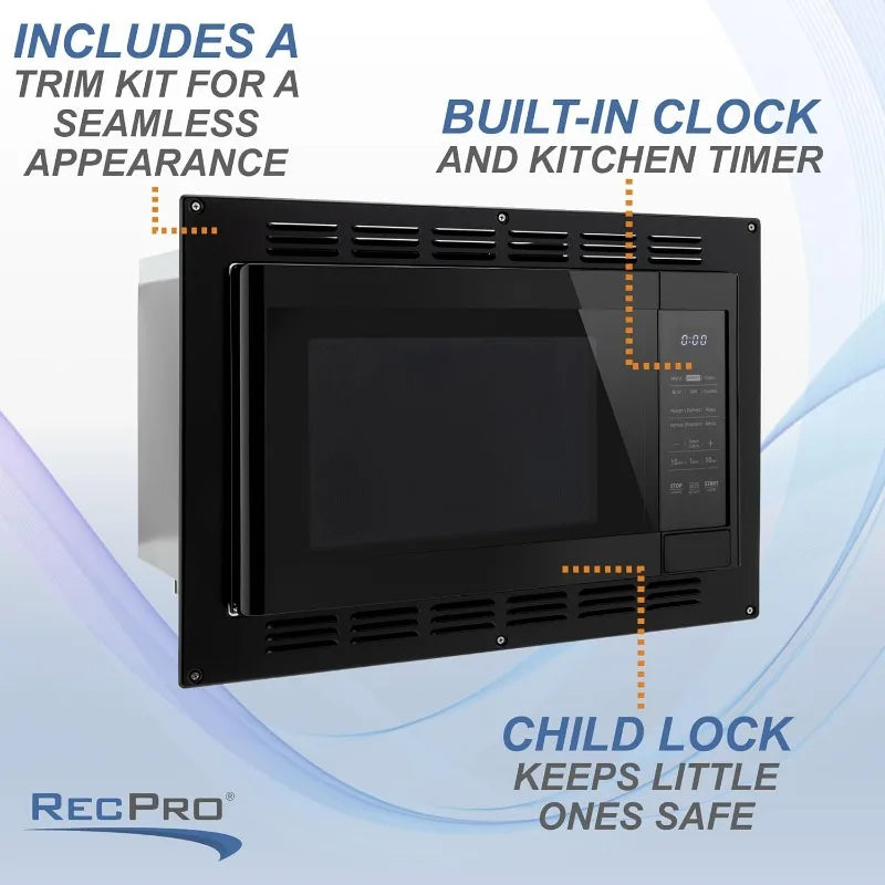 Wall Mounted RV Kitchen Air Fryer, Convection & Microwave
