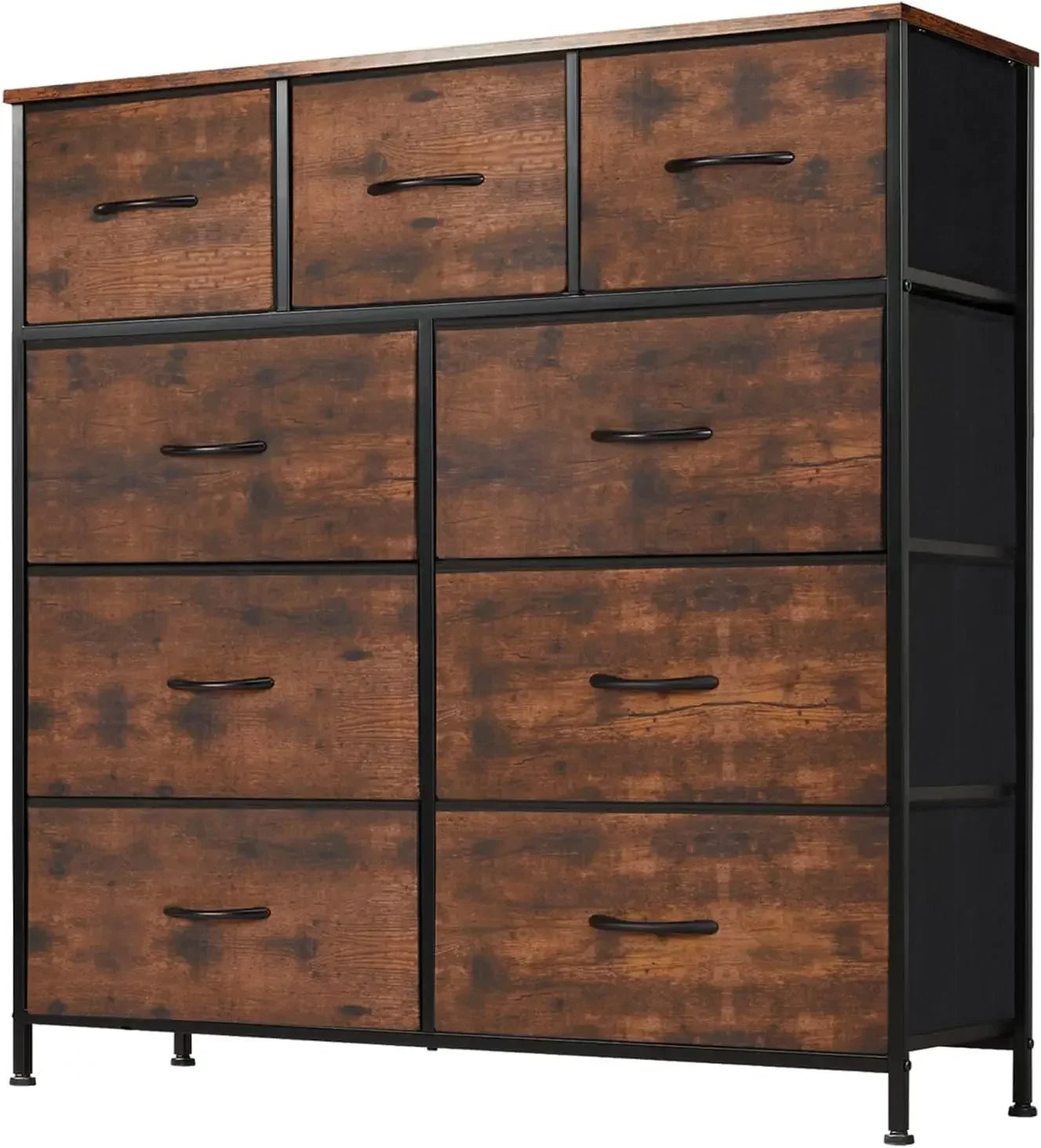Fabric Dresser W/ 9 Drawers