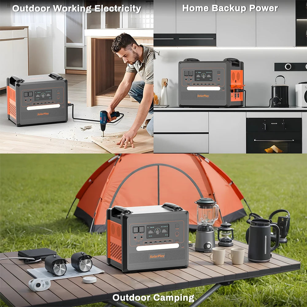 Portable Large Capacity Emergency Power w[ Solar