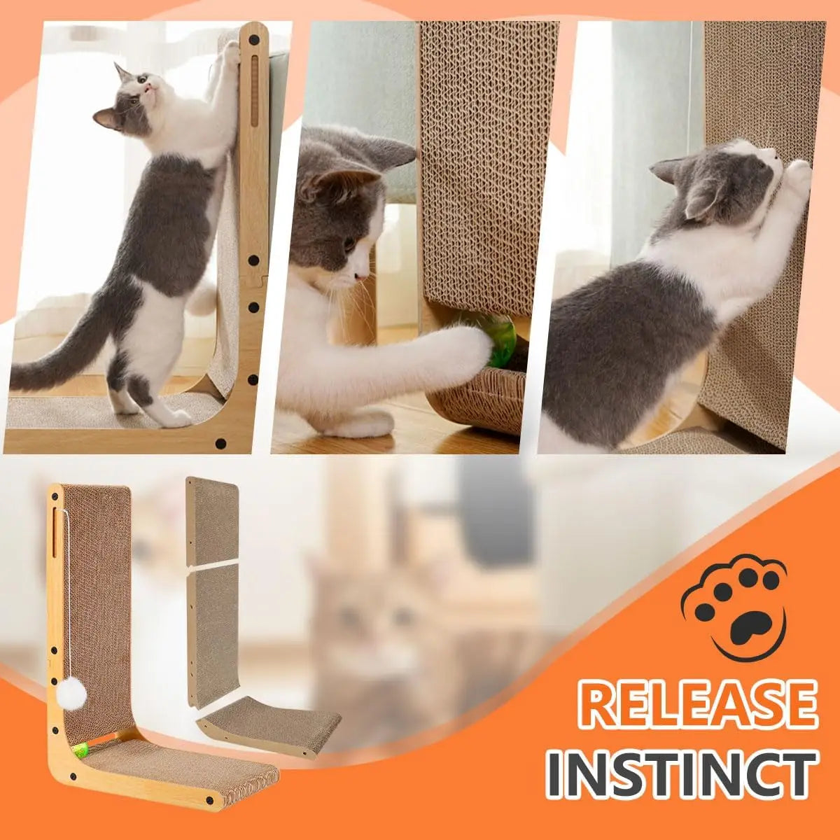 23.6 Inch Cat Scratchers for Indoor Cats