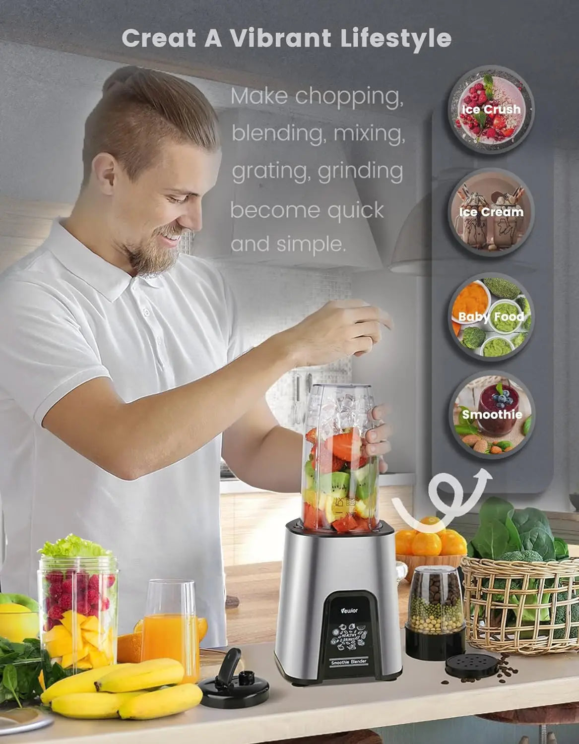 Personal Smoothie & Shakes Blender