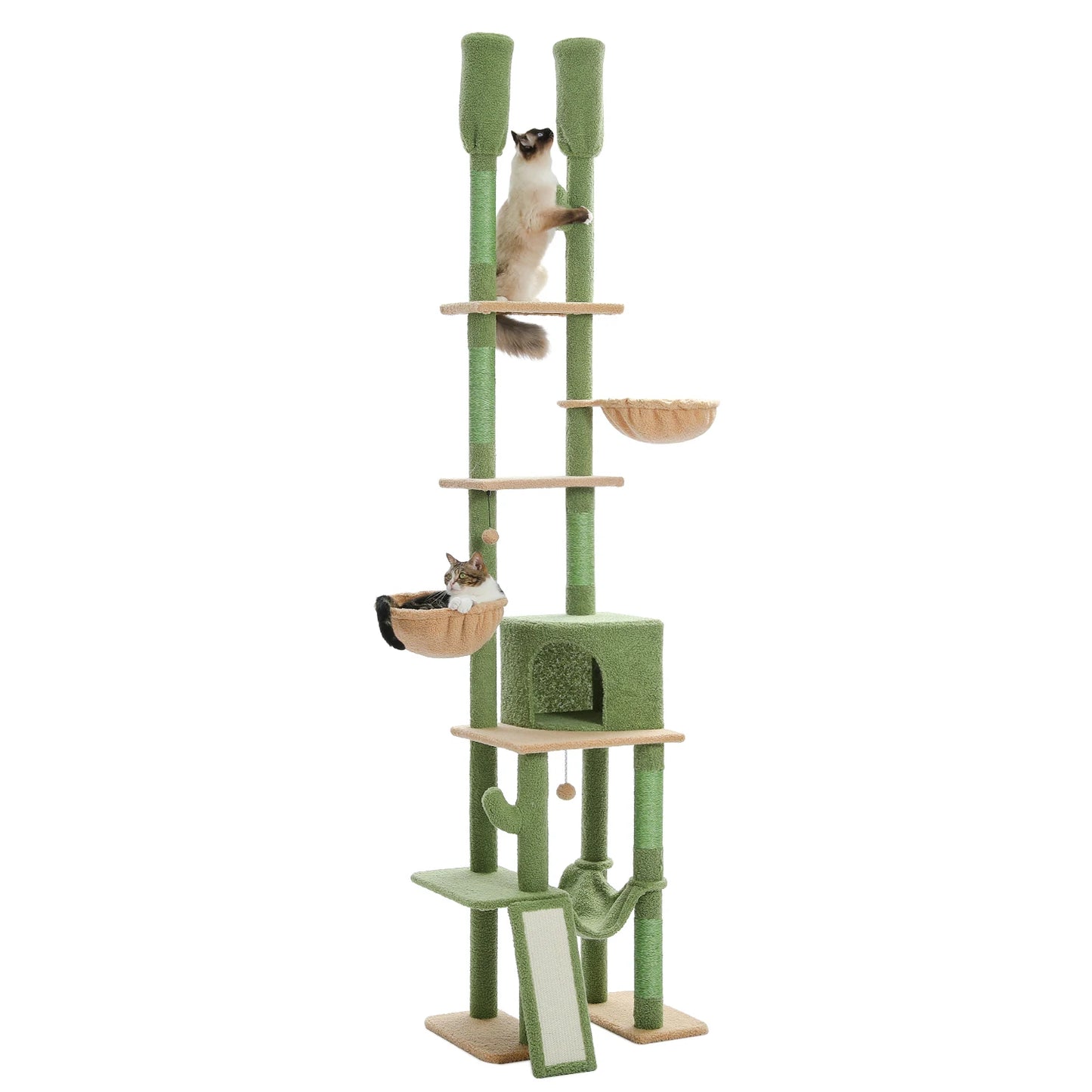 Floor to Ceiling Cat Tower 7 Tiers