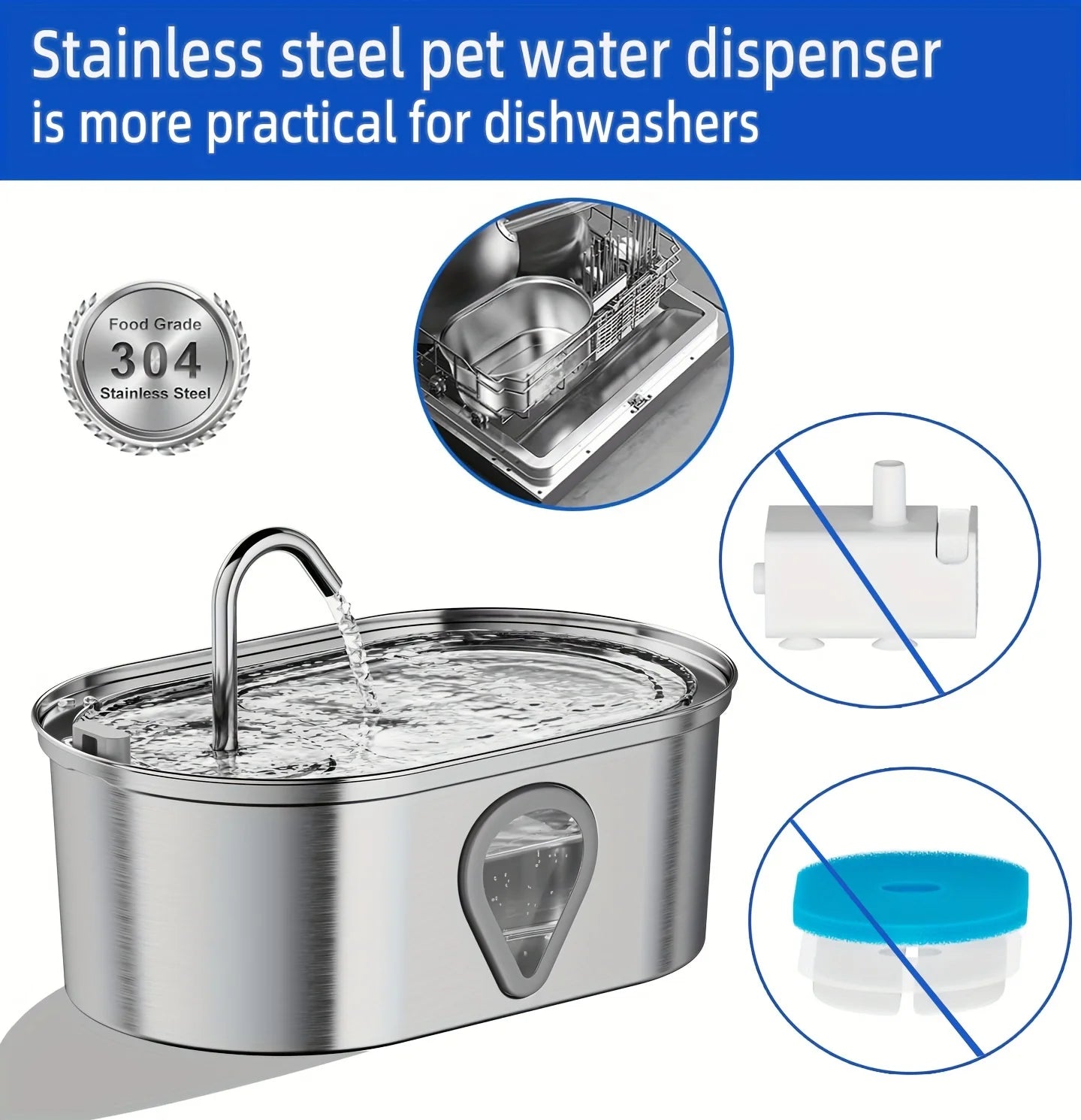 3.5L large capacity pet water Fountain