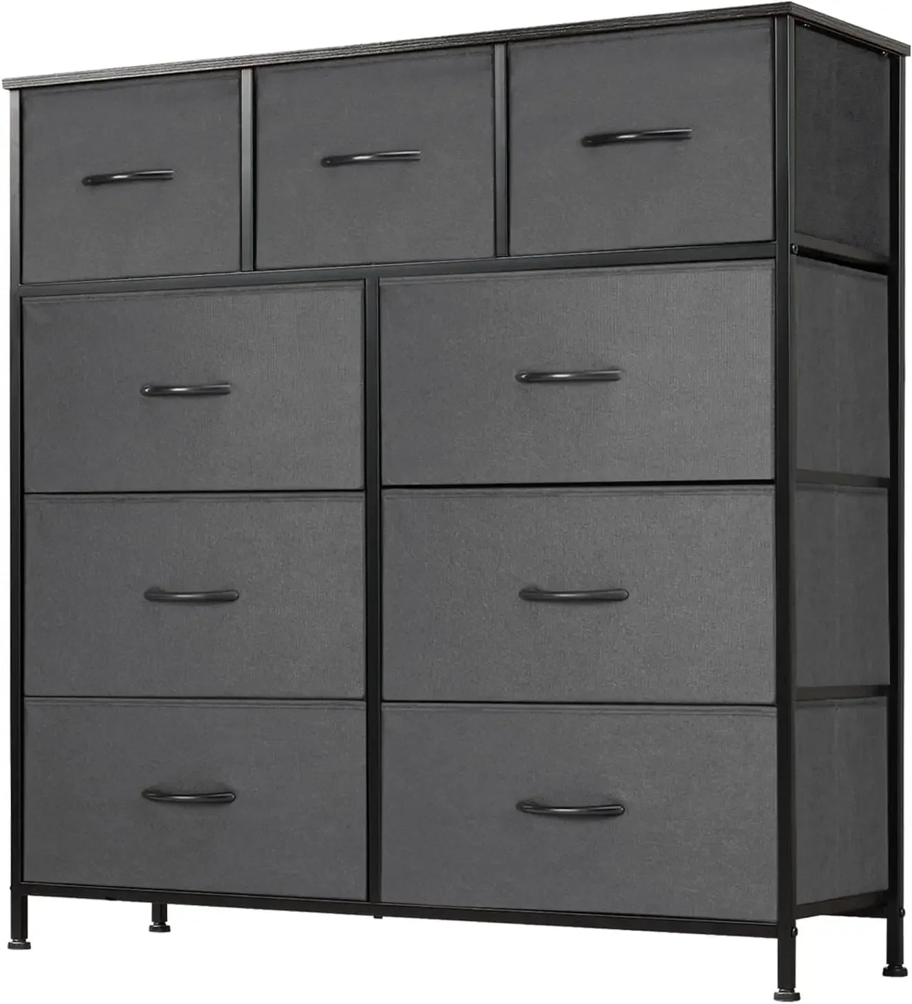 Fabric Dresser W/ 9 Drawers