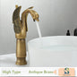 Vintage Brass Luxury Bathroom  Sink Faucet
