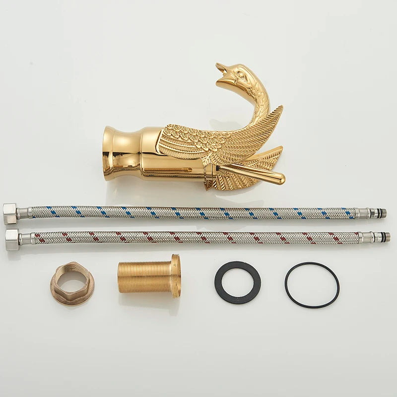 Vintage Brass Luxury Bathroom  Sink Faucet