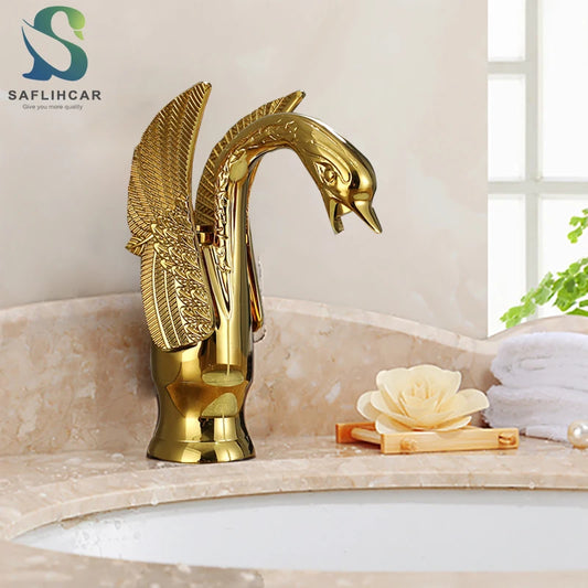 Vintage Brass Luxury Bathroom  Sink Faucet