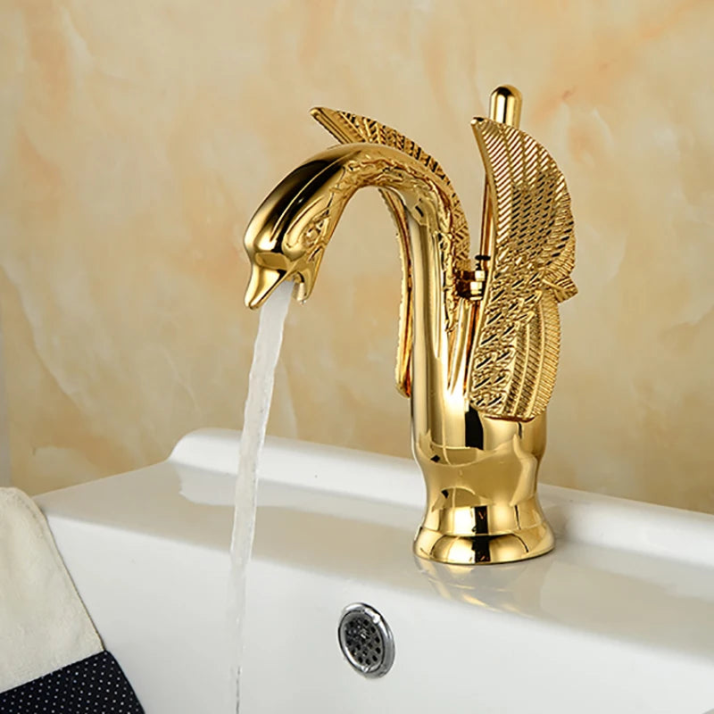 Vintage Brass Luxury Bathroom  Sink Faucet