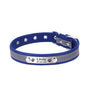 Personalized  LeatherEngraved ID Reflective Pet Collar