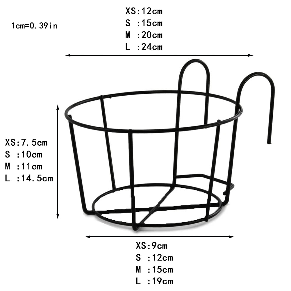 Round Iron Hanging Balcony Bracket
