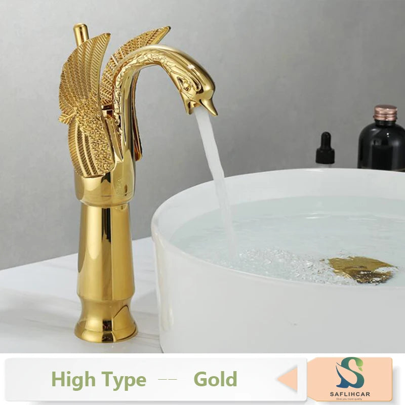 Vintage Brass Luxury Bathroom  Sink Faucet