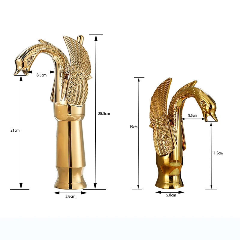 Vintage Brass Luxury Bathroom  Sink Faucet