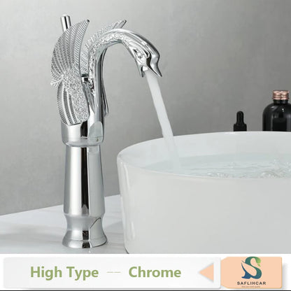 Vintage Brass Luxury Bathroom  Sink Faucet