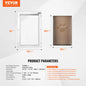 Pet Door Aluminum Frame with Lock and Flap System