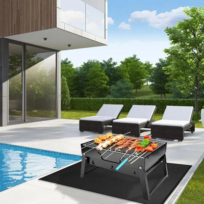 Fire resistant Under Grill Mats For Outdoor Grill