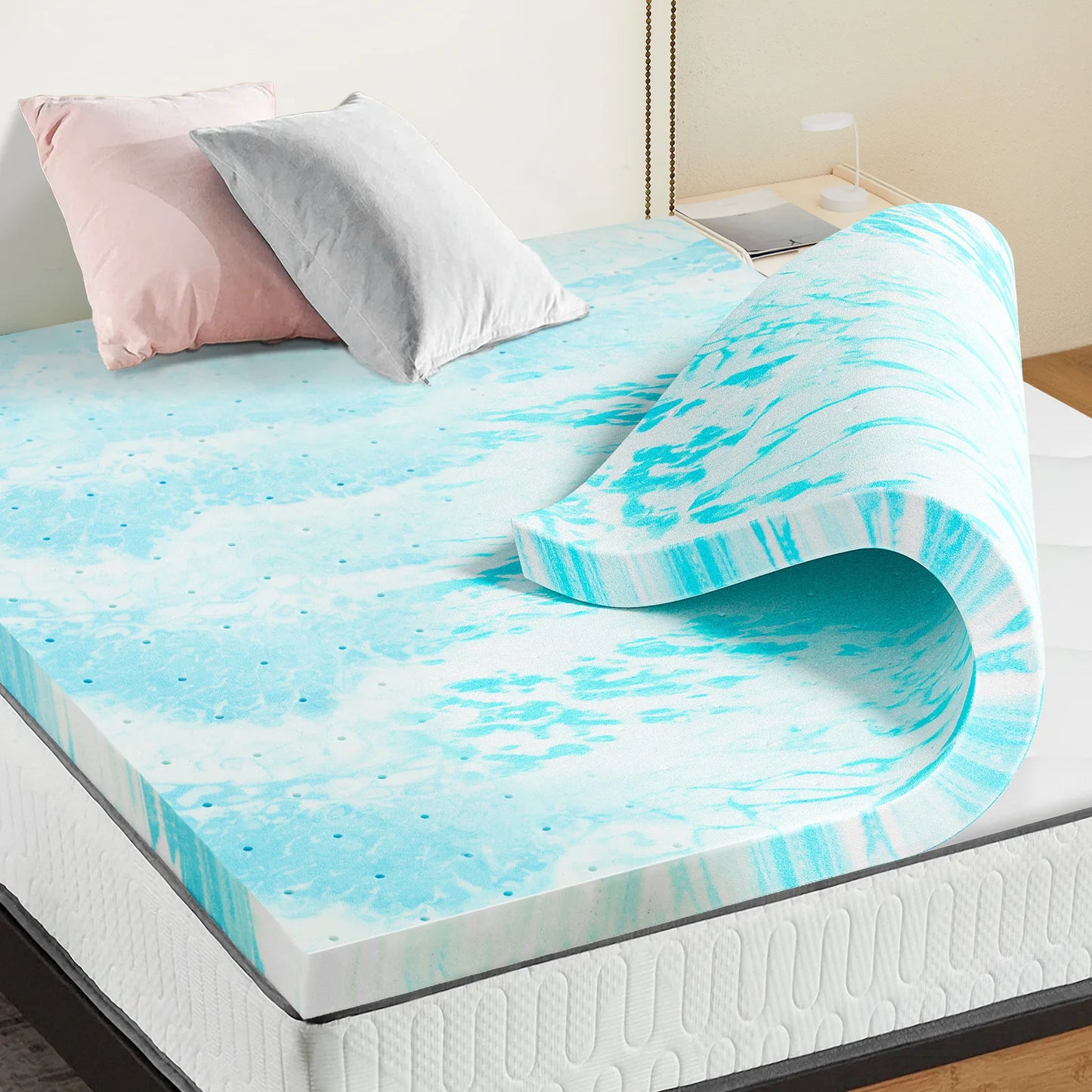 2-3 Inch Gel Memory Foam Mattress Topper Full size