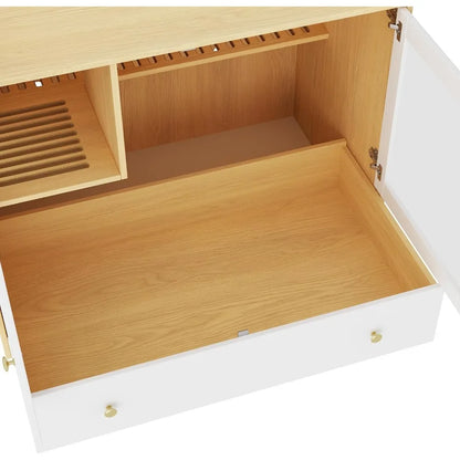 Side Table W/ Hidden Cat Condo and Litter Box