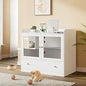 Side Table W/ Hidden Cat Condo and Litter Box