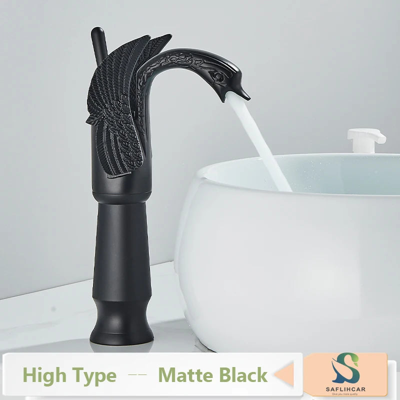 Vintage Brass Luxury Bathroom  Sink Faucet