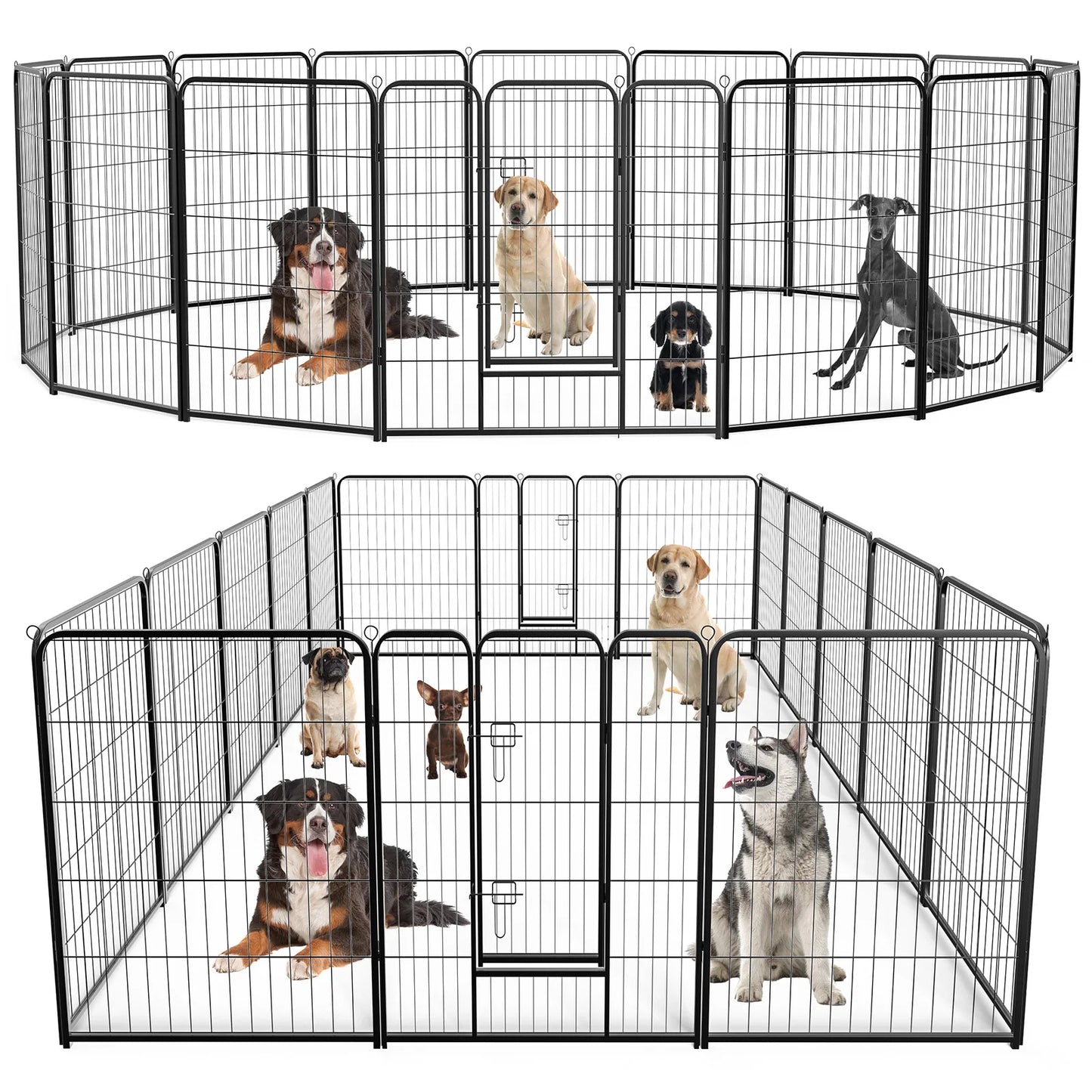 Heavy Duty 16 Panel Indoor/Outdoor  Pet Playpen
