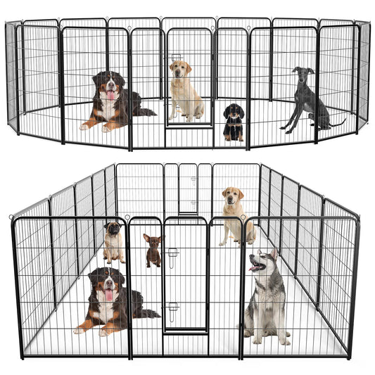Heavy Duty 16 Panel Indoor/Outdoor  Pet Playpen