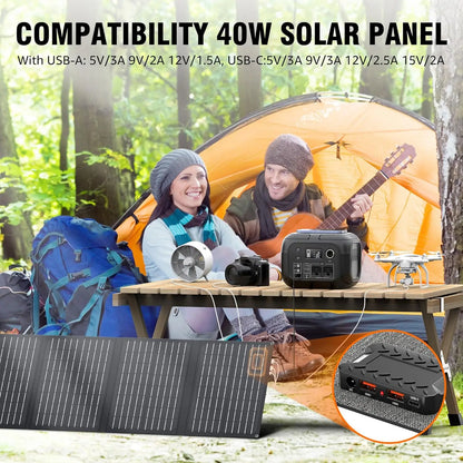 Portable Power Station with Solar Panels