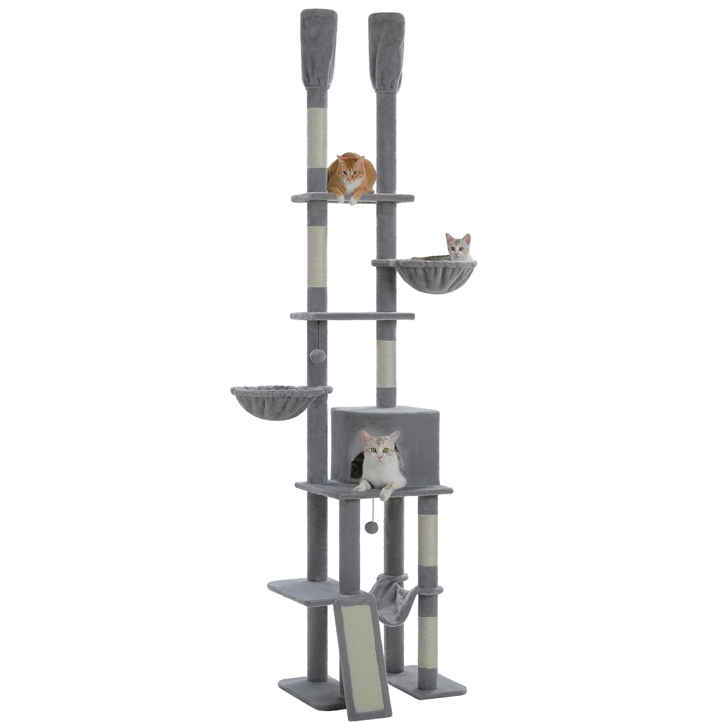 Floor to Ceiling Cat Tower 7 Tiers