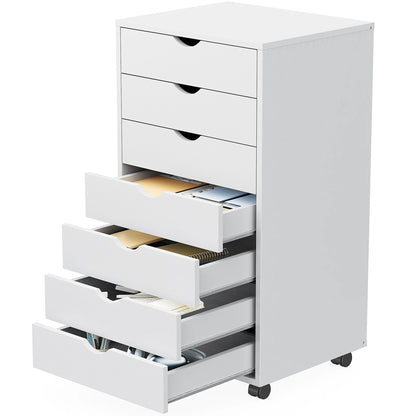 Wooden 7 drawer  Dresser w/ Wheels