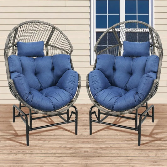 Lounge Rocker Chairs with Cushion and Pillow