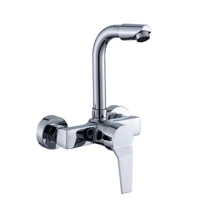 Stainless Steel In-wall Double Hole 360° Foucet