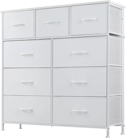 Fabric Dresser W/ 9 Drawers