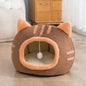 Kitty Shape Small Comfy  Basket Bed