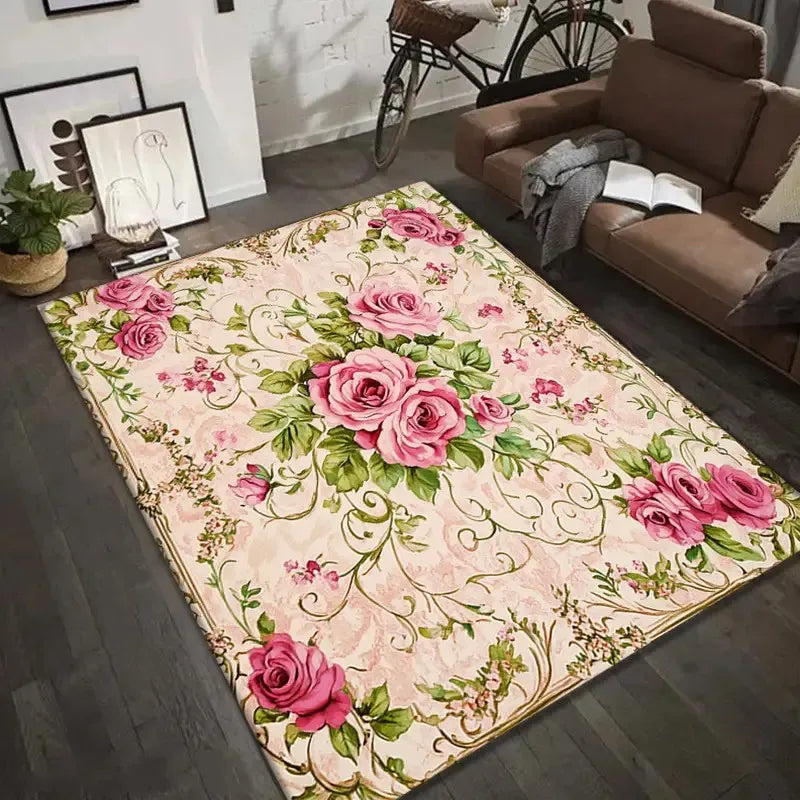 Vintage Floral Area Rug
