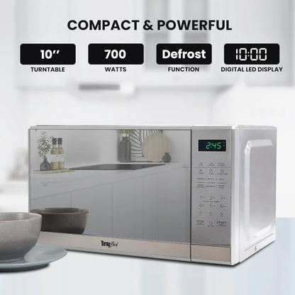 0.7 Cu Ft Stainless Steel Microwave Oven