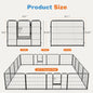 Heavy Duty 16 Panel Indoor/Outdoor  Pet Playpen