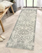 Moroccan Style Carpet for Living Room Retro Washable Farmhouse Bedroom Black Boho Non-Slip Floor Mat Soft Rug for Kitchen Entry