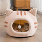 Kitty Shape Small Comfy  Basket Bed